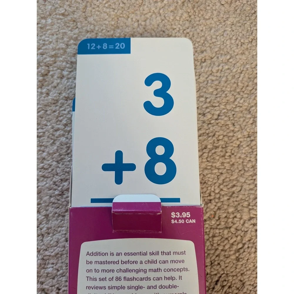Flash Kids Addition Flash Cards Grade 1 Math Learning Set Sterling